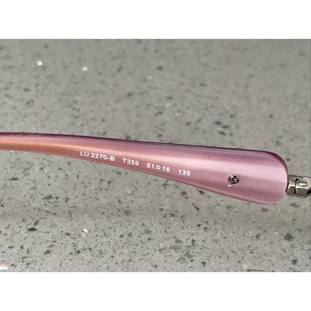 LUXOTTICA LU 2270-B T359 PINK EYEGLASSES GLASSES FRAMES ONLY 51-16-135 Full rim